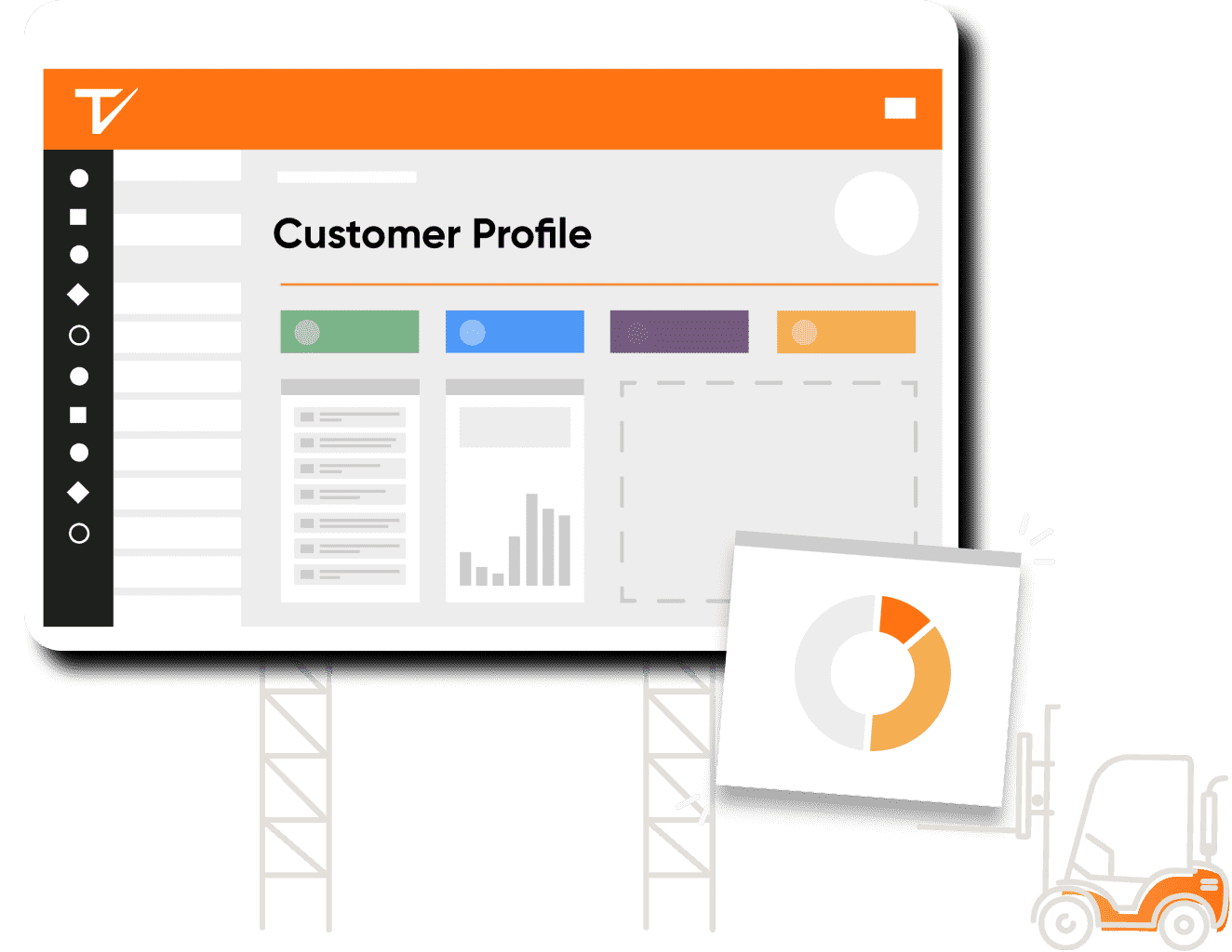 Ticketsearch customisable crm illustration